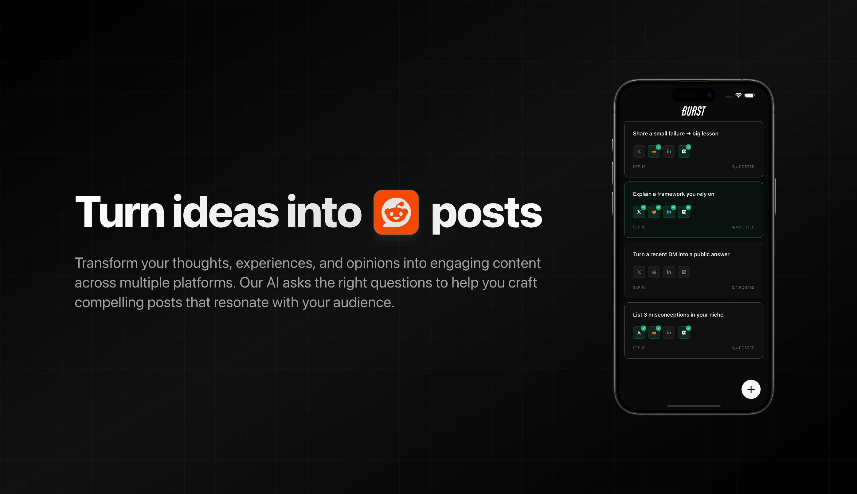 Show HN: Burst – Your Social Media Coach